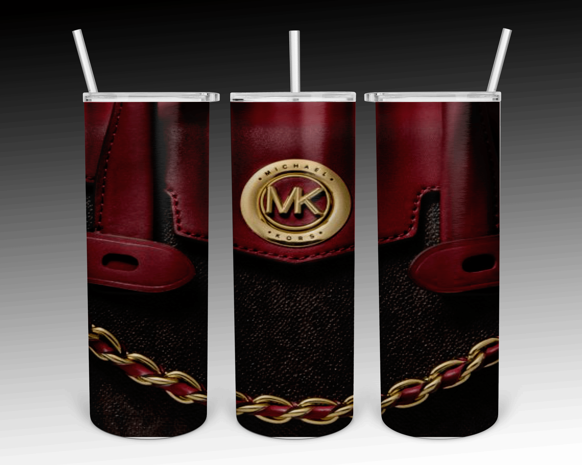 Red Michael Kors MK Designer wallet Sublimation tumbler wrap 20oz and 30oz  included - Payhip