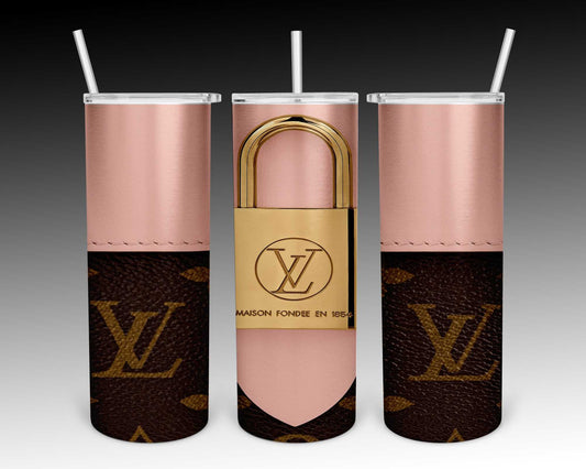 Louis Vuitton Black Matt design for 20oz tumbler - LV 